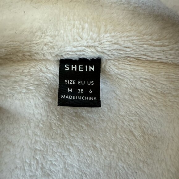 Beige Corduroy Fleece Lined Jacket, Women’s Medium Button Up - Picture 2 of 4